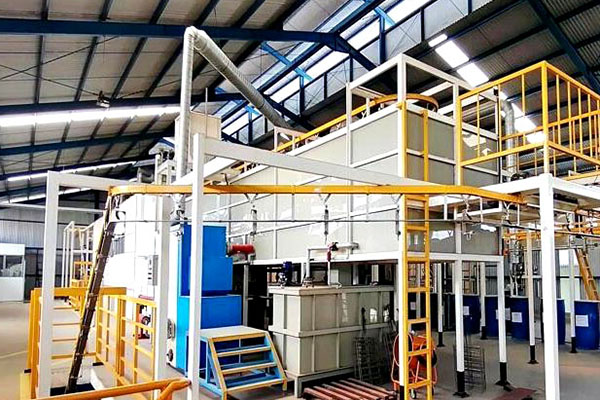 Electrophoretic coating line