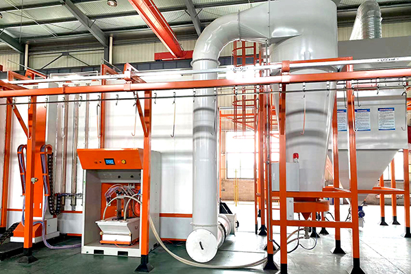 Powder spraying system