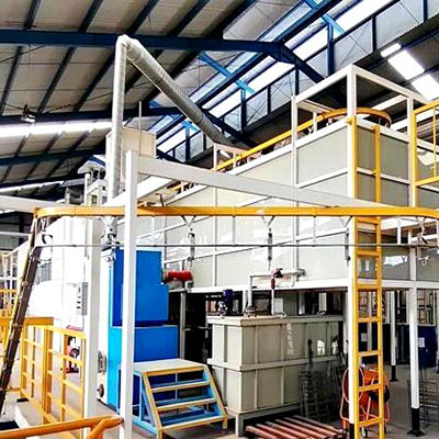 Electrophoretic coating line