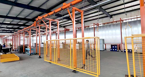 automated powder coating line